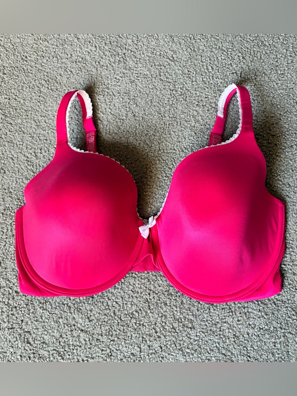 Victoria's Secret Red 36DDD Body by Victoria Perfect Coverage Lace underwire Bra